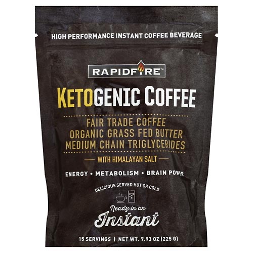 Image for Rapidfire Coffee Beverage, Ketogenic, Instant,7.93oz from Theatre Pharmacy