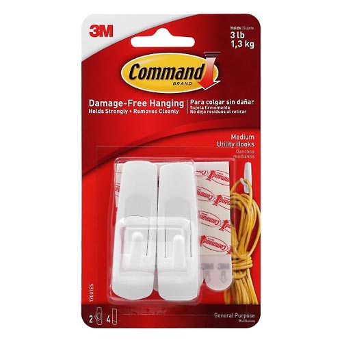 Image for Command Utility Hooks, General Purpose, Medium,1 set from Theatre Pharmacy