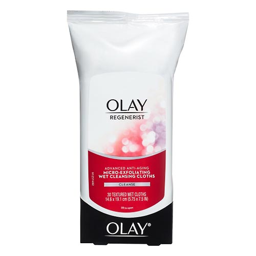 Image for Olay Cleansing Cloths, Wet, Micro-Exfoliating,30ea from Theatre Pharmacy