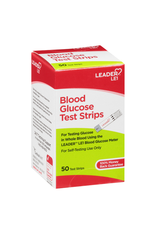 Image for Leader Blood Glucose Test Strips,50ea from Theatre Pharmacy
