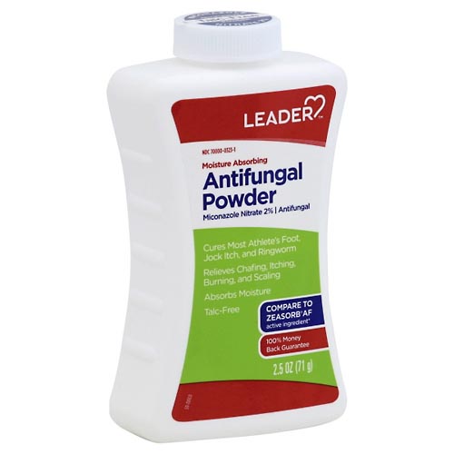 Image for Leader Antifungal Powder, Moisture Absorbing,2.5oz from Theatre Pharmacy
