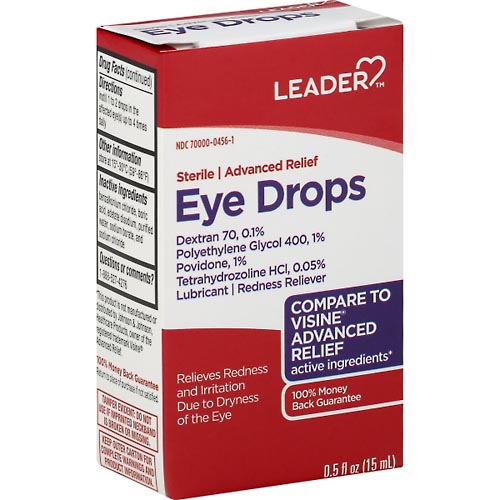 Image for Leader Eye Drops, Advanced Relief,0.5oz from Theatre Pharmacy