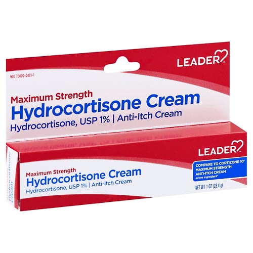 Image for Leader Hydrocortisone Cream, Maximum Strength,1oz from Theatre Pharmacy