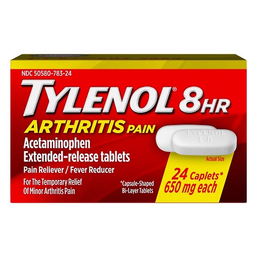 Image for Tylenol Arthritis Pain, 650 mg, Caplets, 8 HR,24ea from Theatre Pharmacy