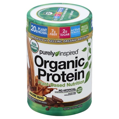 Image for Purely Inspired Protein, Organic, Plant-Based Nutrition, Decadent Chocolate,1.5lb from Theatre Pharmacy