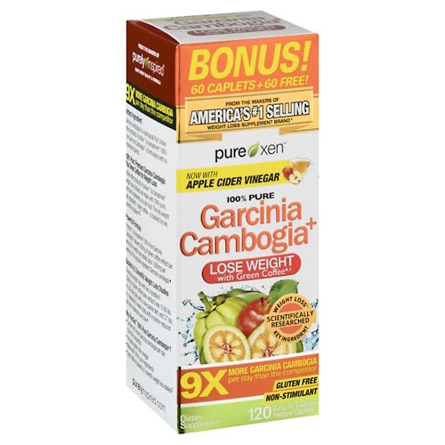 Image for Pure Xen Garcinia Cambogia Plus, Non-Stimulant, Veggie Caplets,120ea from Theatre Pharmacy