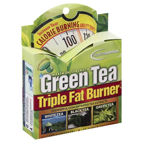 Image for Applied Nutrition Triple Fat Burner, Green Tea, Maximum Strength, Liquid Soft-Gels,30ea from Theatre Pharmacy