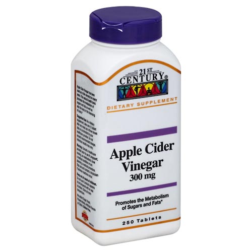 Image for 21st Century Apple Cider Vinegar, 300 mg, Tablets,250ea from Theatre Pharmacy