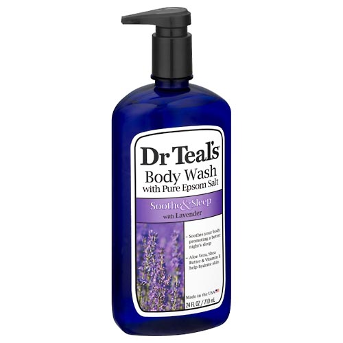 Image for Dr Teals Body Wash, Pure Epsom Salt, Soothe & Moisturize,24oz from Theatre Pharmacy