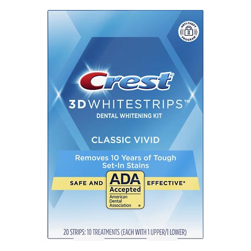 Image for Crest Dental Whitening Kit, Classic Vivid,20ea from Theatre Pharmacy